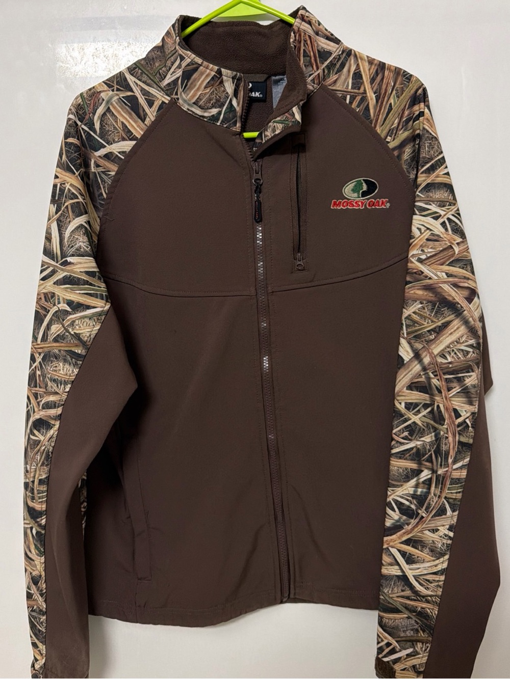 Mossy Oak Brown Jacket with Camo Sleeves